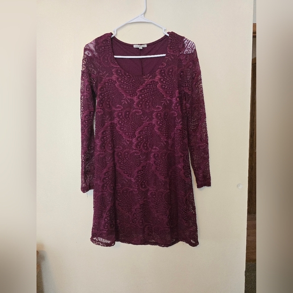 Charlotte Russe Purple Sheath Long Sleeve Dress - Picture 1 of 3